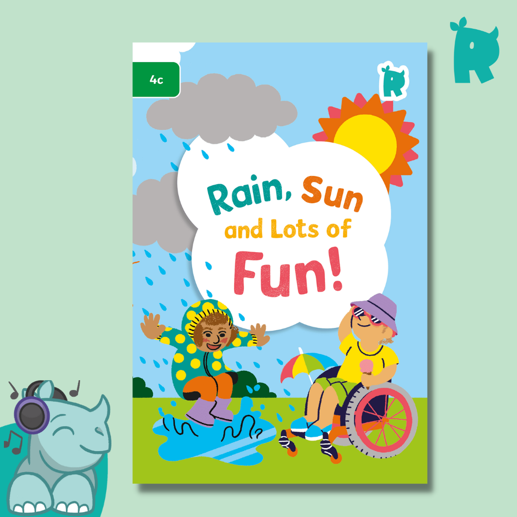 Twinkl Rhino Readers - Rain, Sun and Lots of Fun! (Level 4c)
