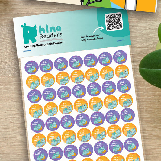 Rhino Readers Stickers
