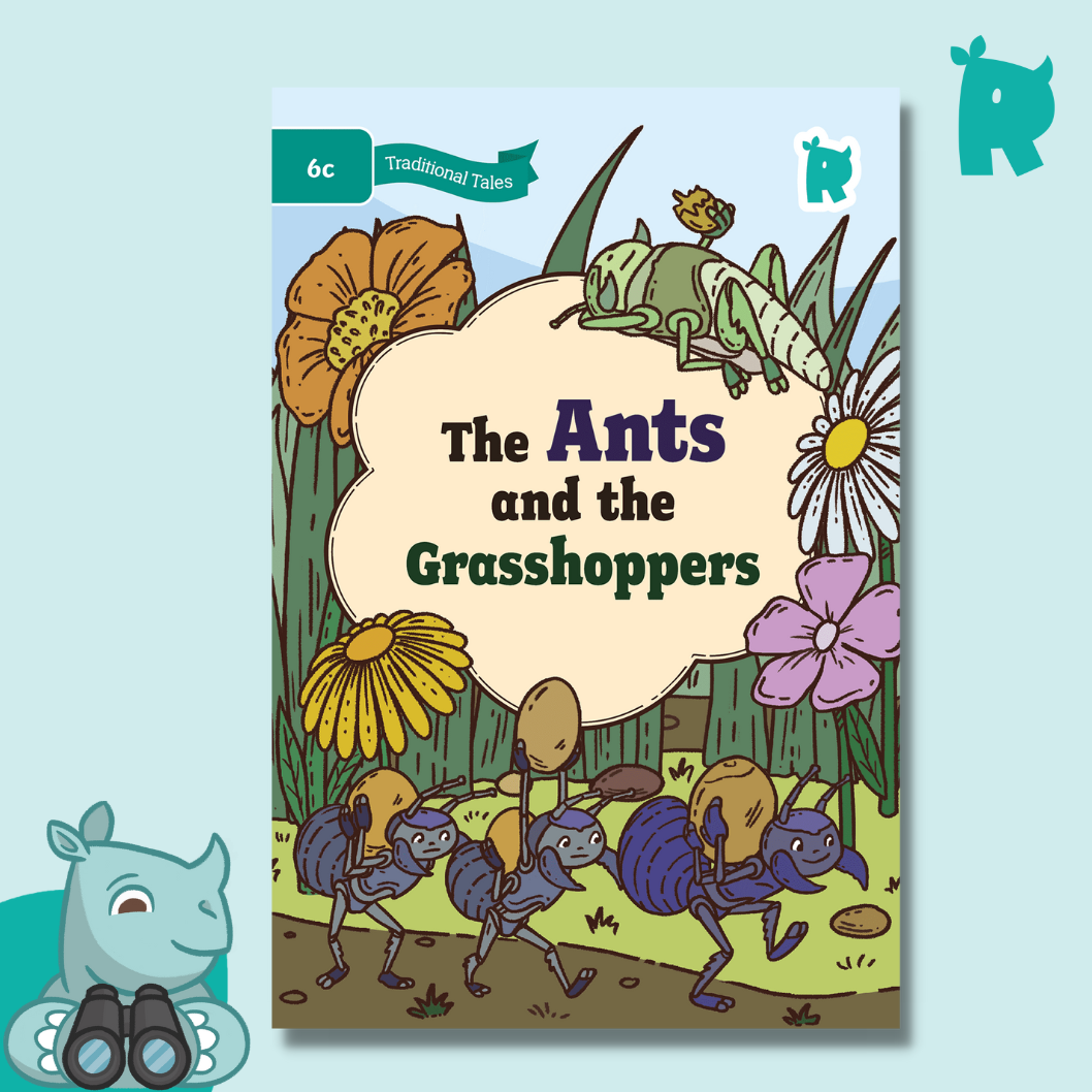 Twinkl Rhino Readers - The Ants and the Grasshoppers (Level 6c)