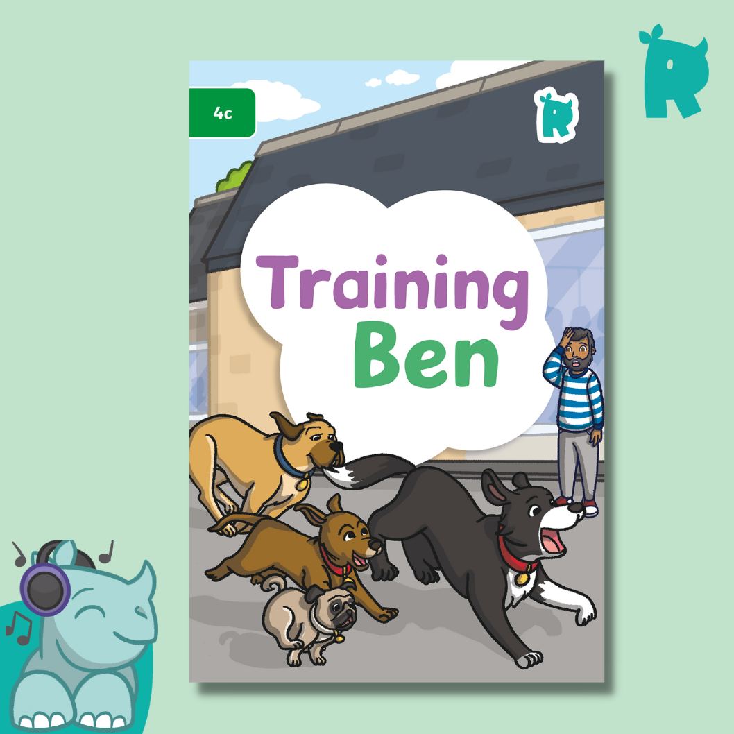 Twinkl Rhino Readers - Training Ben (Level 4c)