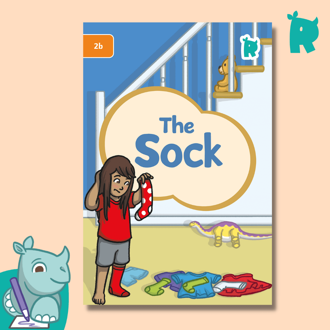 Twinkl Rhino Readers - The Sock (Level 2b) - Twinkl Educational Publishing